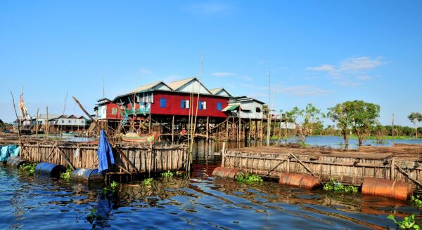Tag 9: Erkunden Sie die schwimmenden Dörfer des Tonle-Sap-Sees (F) – Privattour