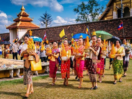 Große Vorfreude auf das Boun-Khao-Padabdin-Festival in Laos